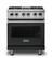 Front. Viking - 30-Inch Dual Fuel Freestanding Range - Antique Bronze.