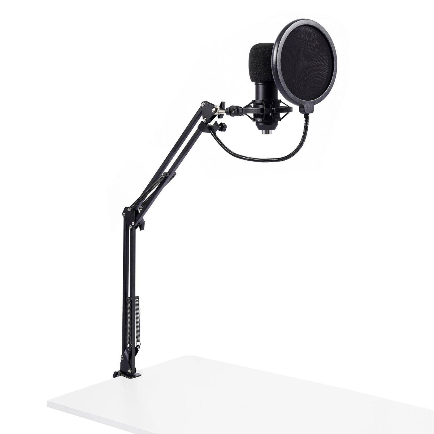 Back. Stock Preferred - Home Studio Recording Kit with Music Mixer & Professional Headphones - Black.