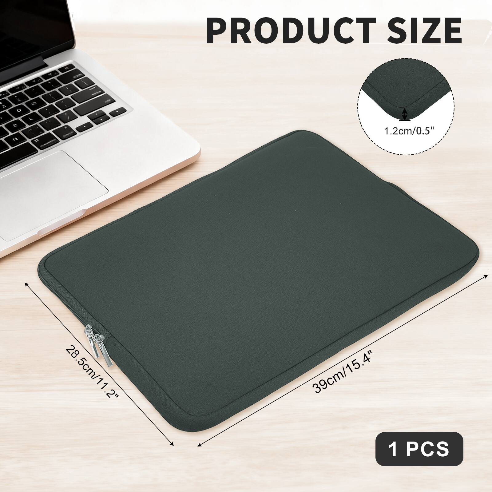 PRODUCT SIZE

- 1.2cm/0.5"
- 28.5cm/11.2"
- 39cm/15.4"

1 PCS