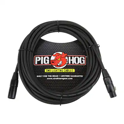 PIG HOG DMX LIGHTING CABLES BUILT FOR THE ROAD. LIFETIME GUARANTEE www.strukturegear.com