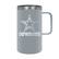 Front. Great American Products - Dallas Cowboys 18oz. Hustle Travel Mug - Gray.