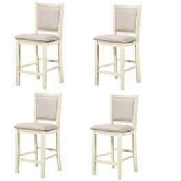 New Classic Furniture - Amy Wood Counter Chair (Set of 4) - Bisque
