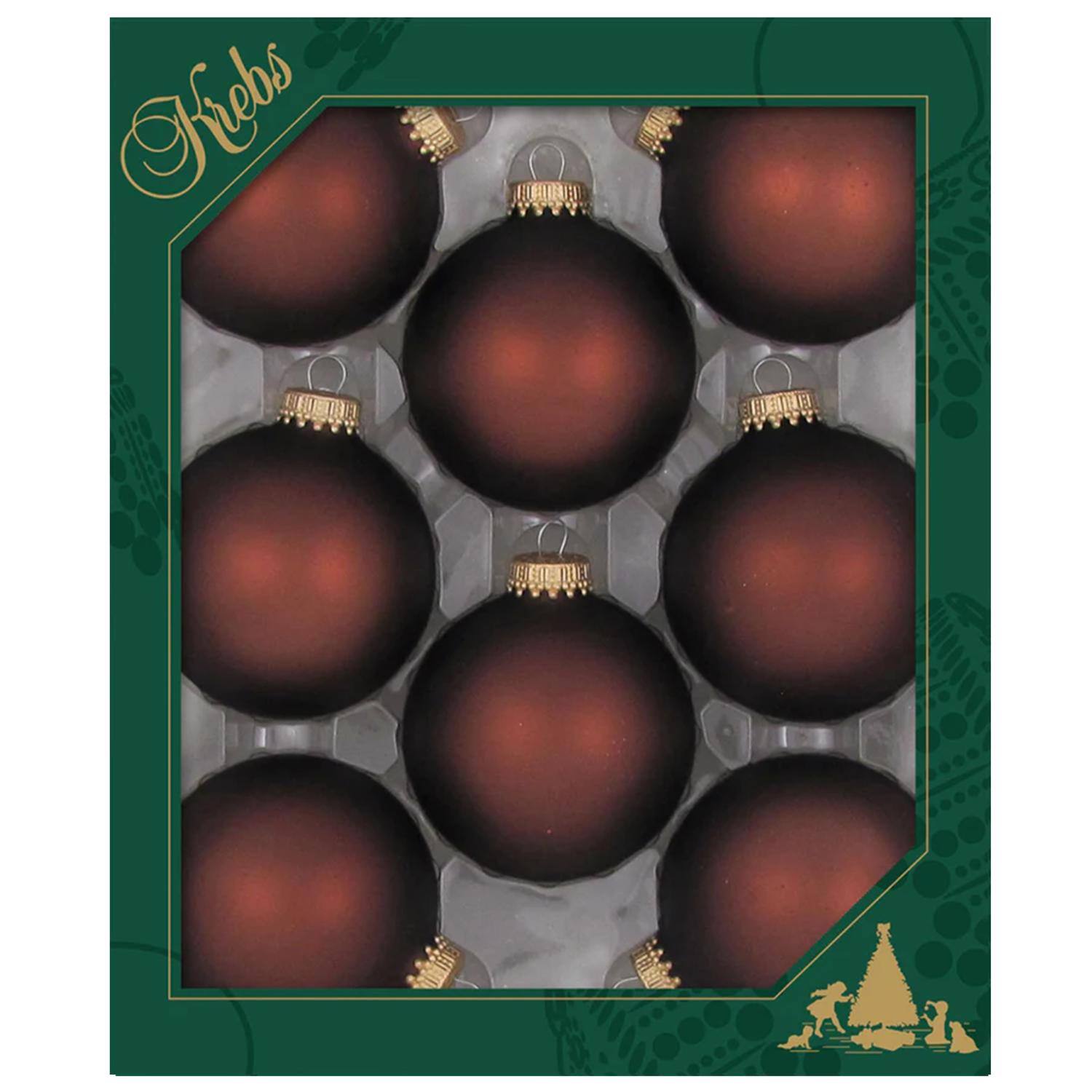 Front. Krebs - Christmas by Krebs Mustang Velvet Ball Ornament 2-5/8 in. (Case of 12) - Red.