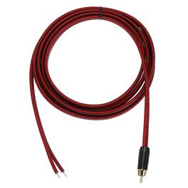 Unique Bargains - RCA to Bare Wire Open End Audio Cable, 14AWG Gold Plated Extension Wire for Guitar, Speakers - Red