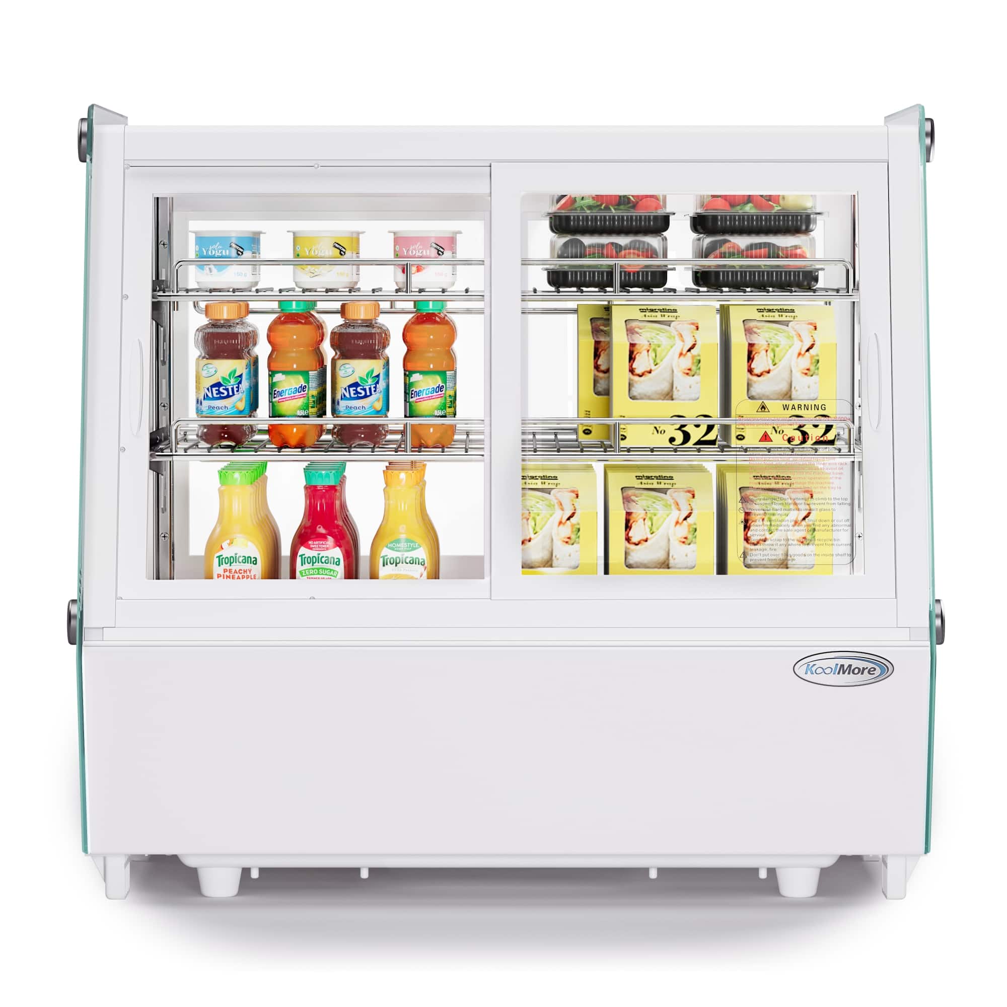 Koolmore - 28 in. Self-Service Countertop Display Refrigerator (CDC-125-WH) - White