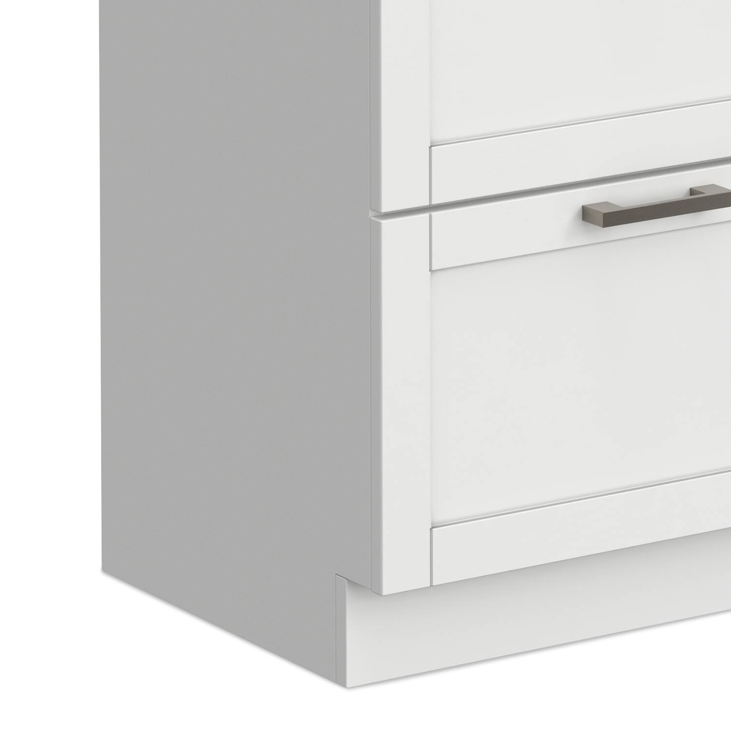 Alt View 9. Simpli Home - Hennessy All-In-One 46-inch Laundry Utility Sink and Cabinet - Pure White.