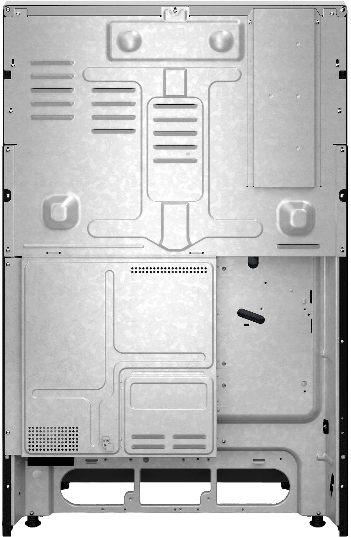 Back. Whirlpool - 5.3 Cu. Ft. Smart Electric Freestanding Range with Air Cooking Technology, No Preheat Air Fry, High Speed Preheat Oven - Fingerprint Resistant Stainless Steel.