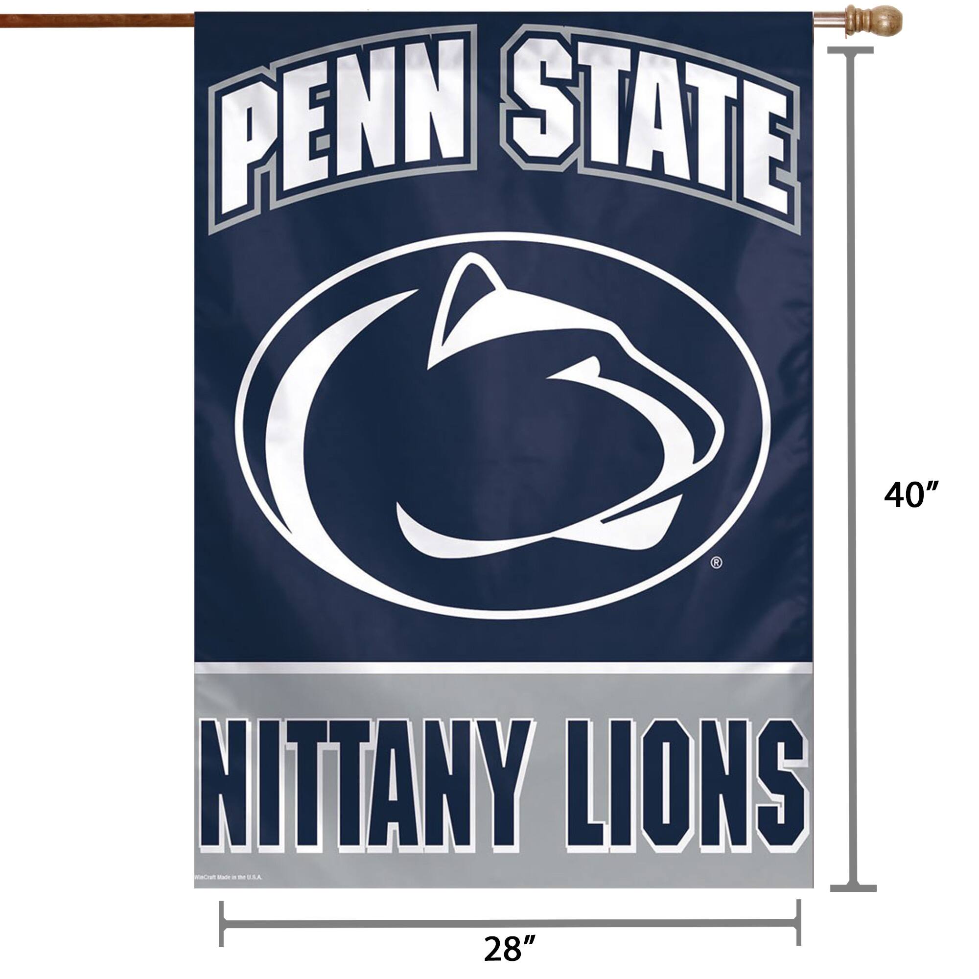 PENN STATE  
NITTANY LIONS  

40"  
28"
