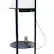 Alt View 14. Simple Designs - Round Etagere Storage Floor Lamp with 2 USB, 1 Outlet - Navy.