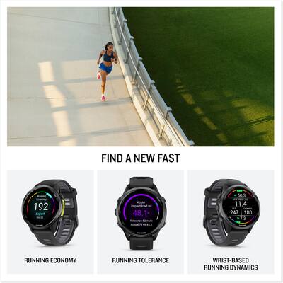 Garmin Forerunner 970 GPS Smartwatch 47 mm Titanium Carbon