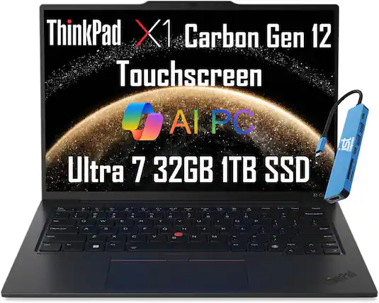 ThinkPad X1 Carbon Gen 12 Touchscreen AI PC Ultra 7 32GB 1TB SSD
