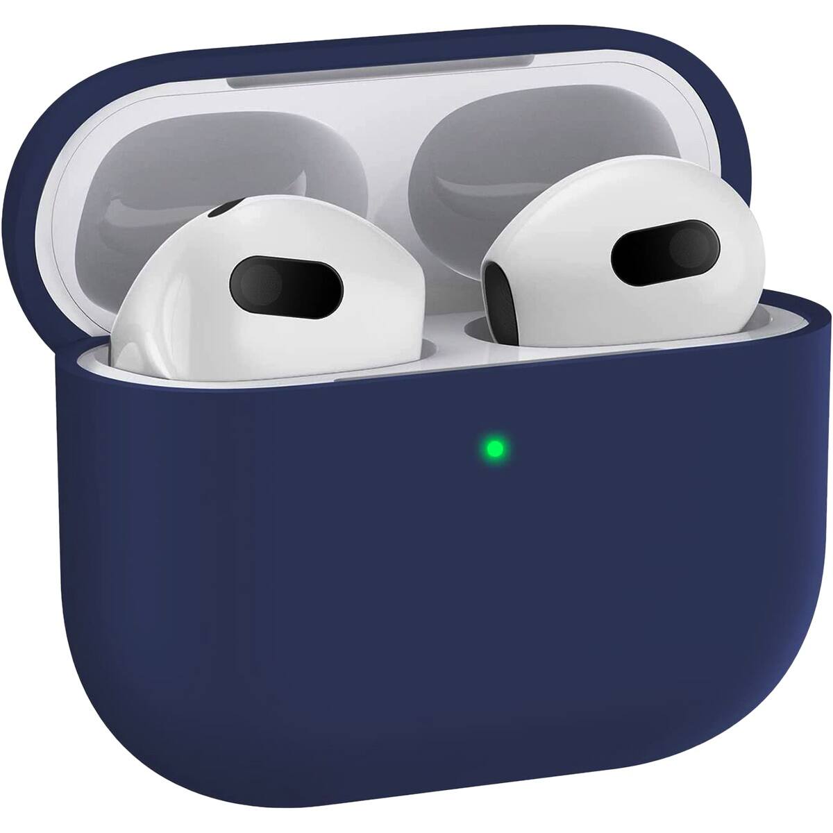 Alt View 12. SaharaCase - Silicone Case for Apple AirPods 3 (3rd Generation 2021) - Blue.
