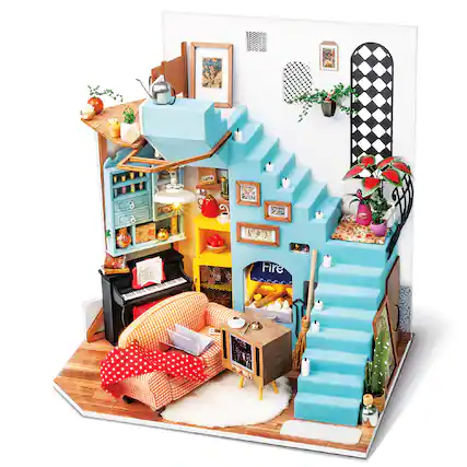 Front. 3D Puzzle - DIY 3D House Puzzle - Joy's Living Room 214pcs.
