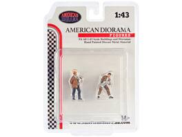 "Race Day" Two Diecast Figures Set 4 for 1/43 Scale Models by American Diorama - Multi