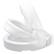 Alt View 11. Carex - Hinged Toilet Seat Riser - Standard - WHITE.