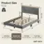 Product Size:
- Queen Size: 80" x 76.5" x 39.4"-41.9"
- Full Size: 80" x 60.5" x 39.4"-41.9"
- Twin Size: 75" x 39.5" x 39.4"-41.9"
- King Size: 80" x 10"-12.5" x 39.4"-41.9"

Note: The text on the image is already grouped and corrected.