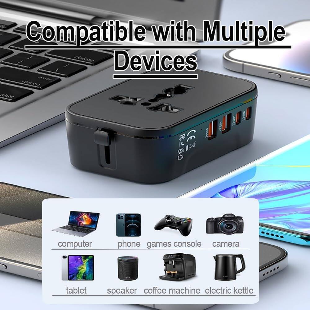 Compatible with Multiple Devices

- computer
- phone
- games console
- camera
- tablet
- speaker
- coffee machine
- electric kettle