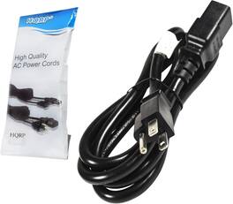 HQRP - 6ft AC Cord for Precor PPP45657144 PPP000000045657144 P0645657144 932 932i 934 934i 936i C936i 9.31 9.33 Treadmill - Black
