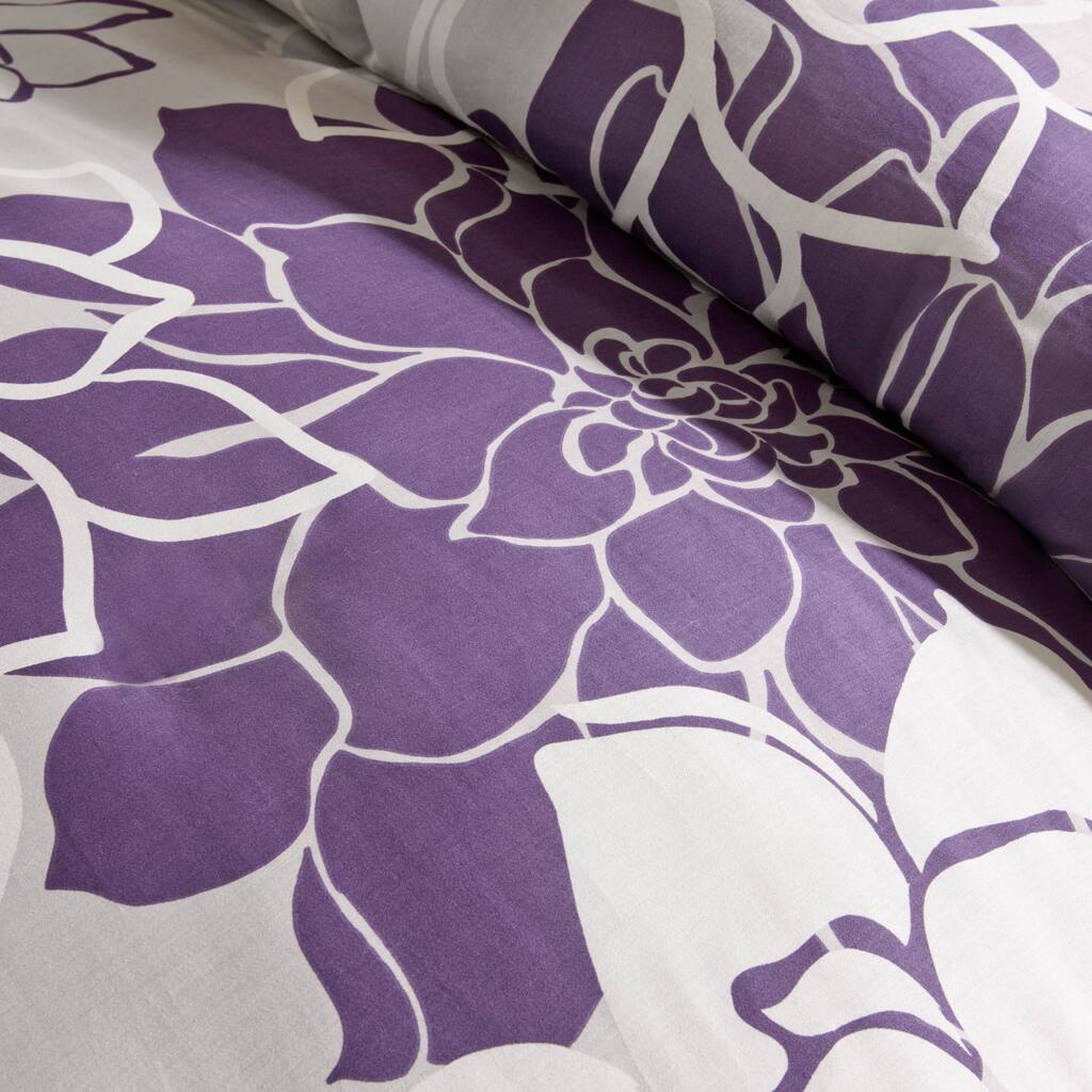 Alt View 5. Gracie Mills - Gracie Mills Glenda Floral Printed Comforter Set - Purple.