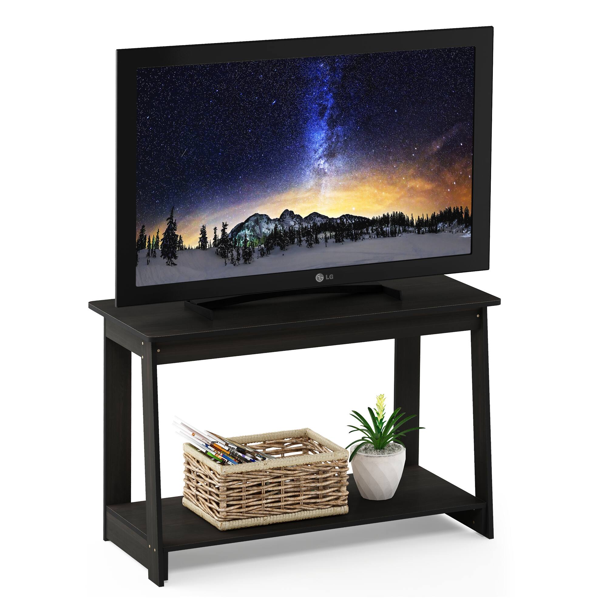 Alt View 3. Furinno - Beginning TV Stand - Espresso.