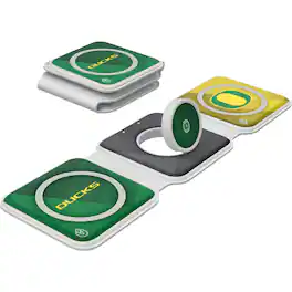 Keyscaper - Oregon Ducks 3-in-1 Foldable Charger - White