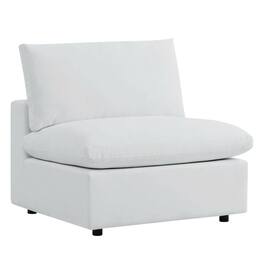 Outdoor Escape - Outdoor Patio Armless Lounge Chair With Sturdy Frame, Weather-Resistant Design - White
