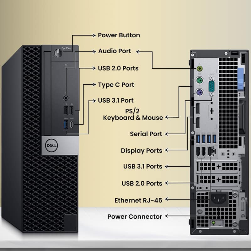 Dell Refurbished Excellent OptiPlex 5070 SFF Desktop PC | Intel
