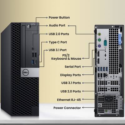 Dell Refurbished Excellent OptiPlex 5070 SFF Desktop PC | Intel Dell Refurbished Excellent OptiPlex 5070 SFF Desktop PC | Intel