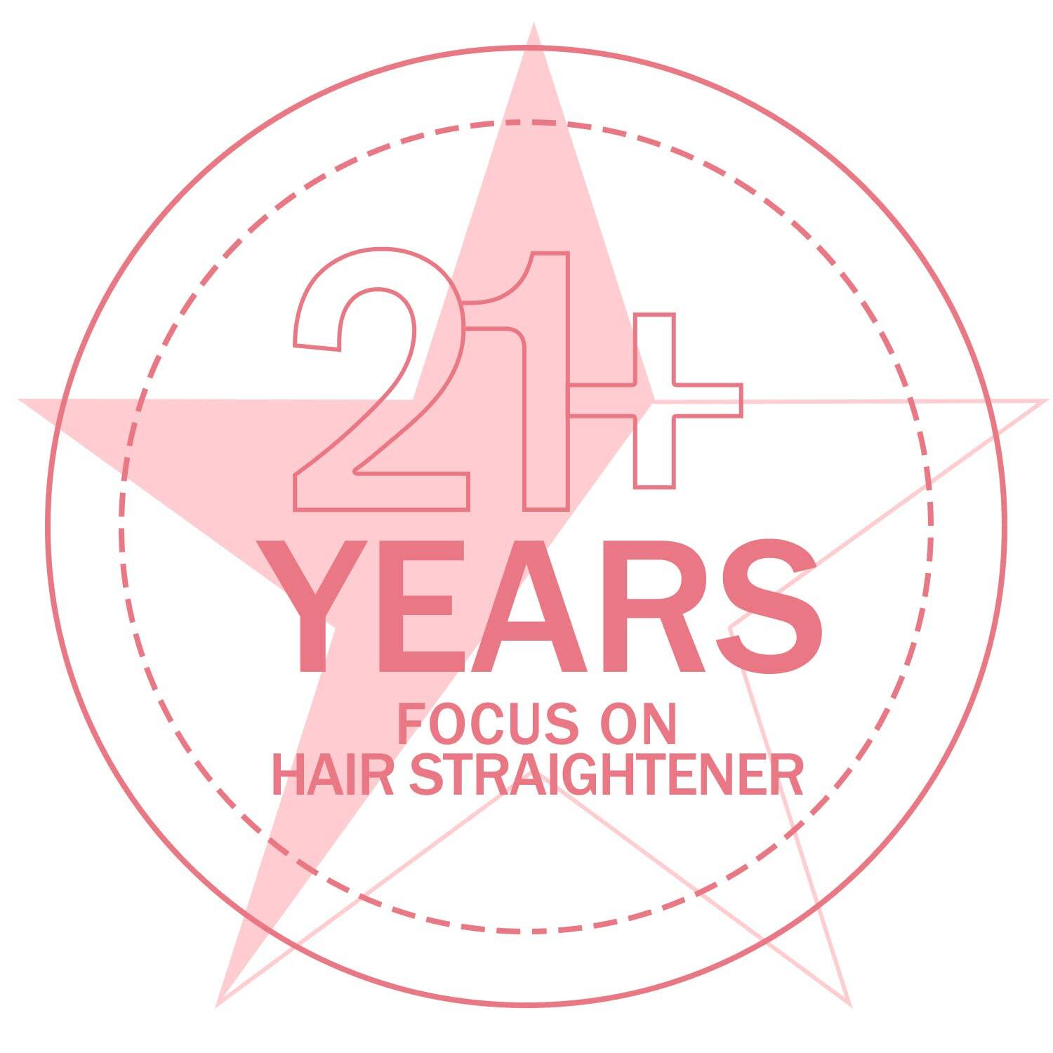21+ YEARS  
FOCUS ON HAIR STRAIGHTENER