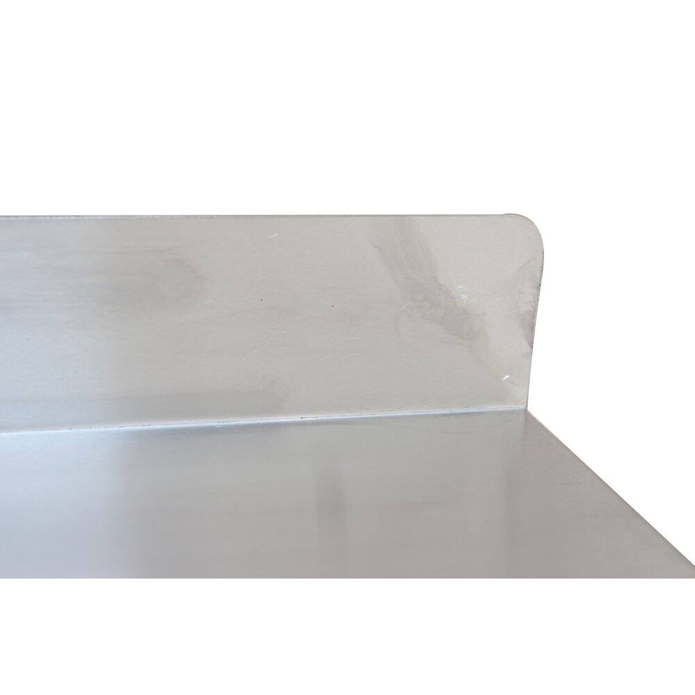 Alt View 3. Sportsman Pro-Series - Sportsman Series Stainless Steel Double Wall Mount Shelf - Silver.