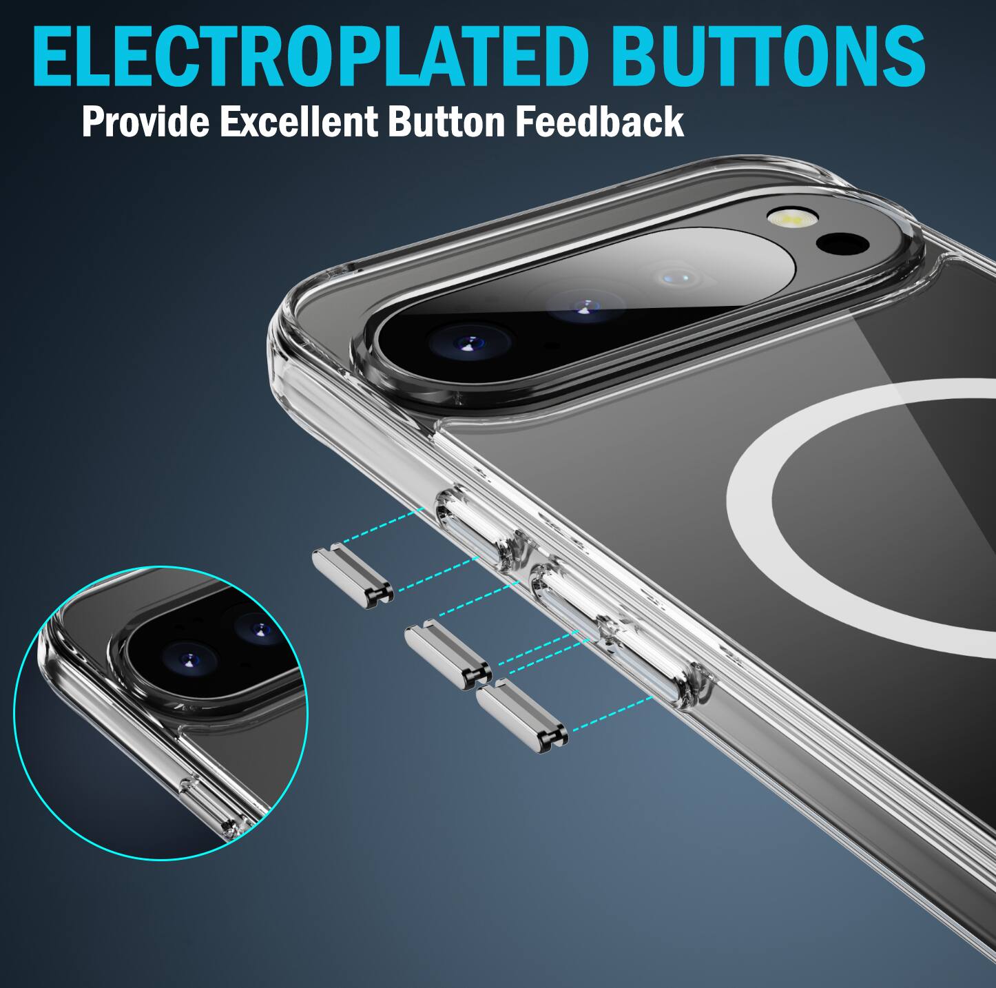 ELECTROPLATED BUTTONS  
Provide Excellent Button Feedback