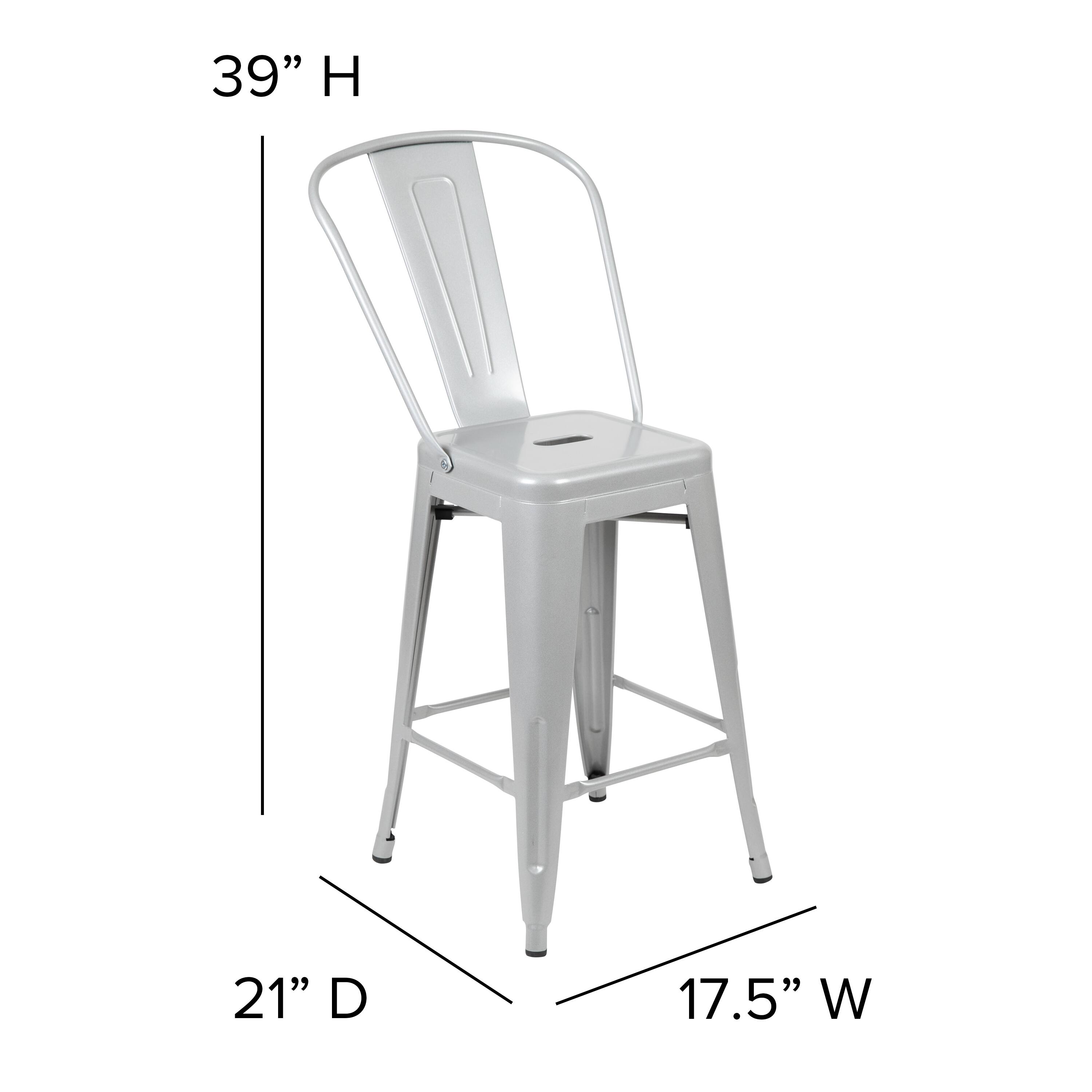39" H  
21" D  
17.5" W