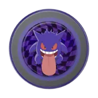 PopSockets - MagSafe Round PopGrip Cell Phone Grip & Stand, with Adapter Ring for Mobile Phones - Pokemon - -Ghost Gengar - Front_Zoom