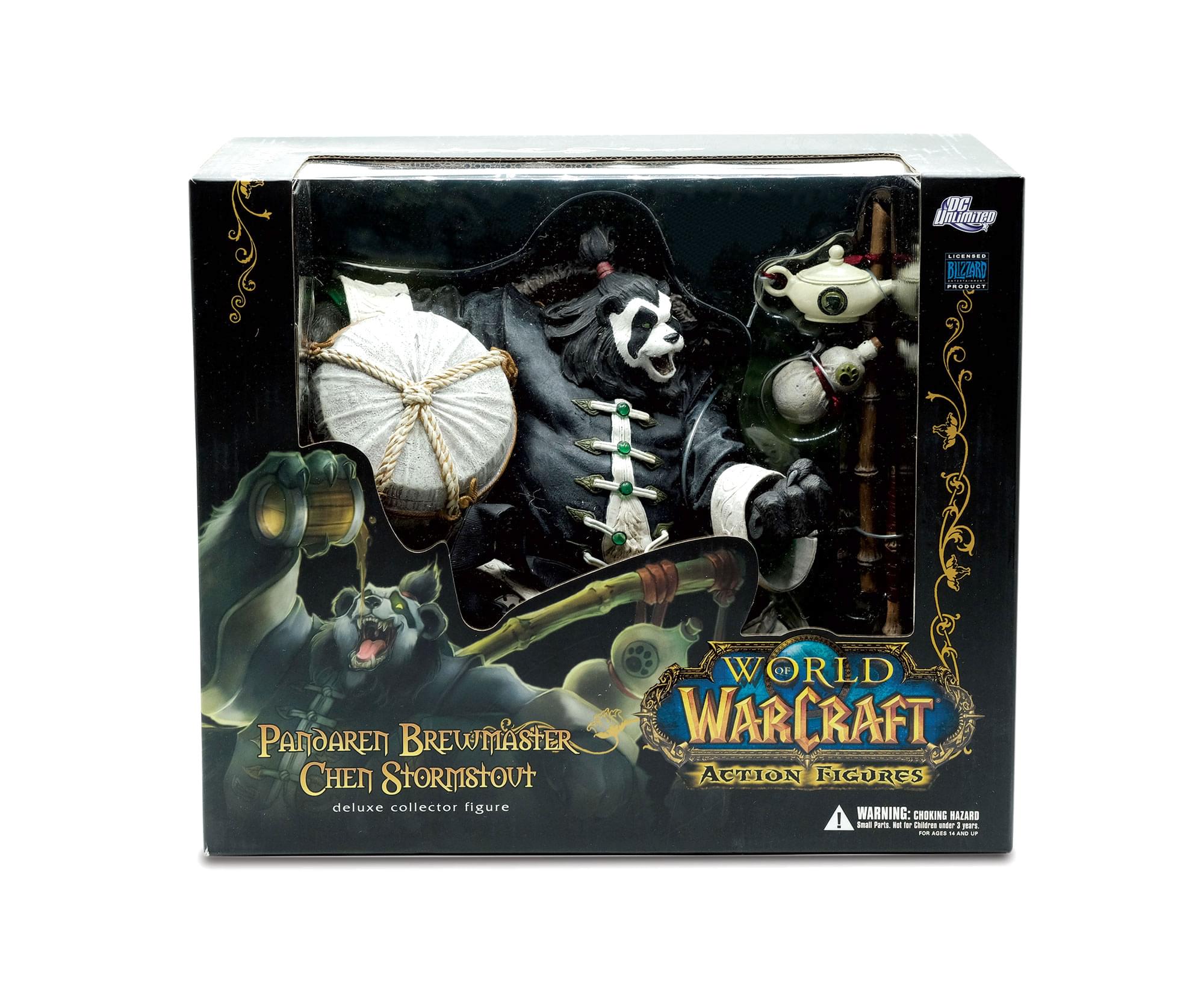 DC LE .... BLZARID - WORLD OF WARCRAFT PANOREN BREWMaster CHEN STORMISTOUT ACTION FIGURES deluxe collector figure! WARNING: CHOKING HAZARD - Small parts. Not for children under 3 years.