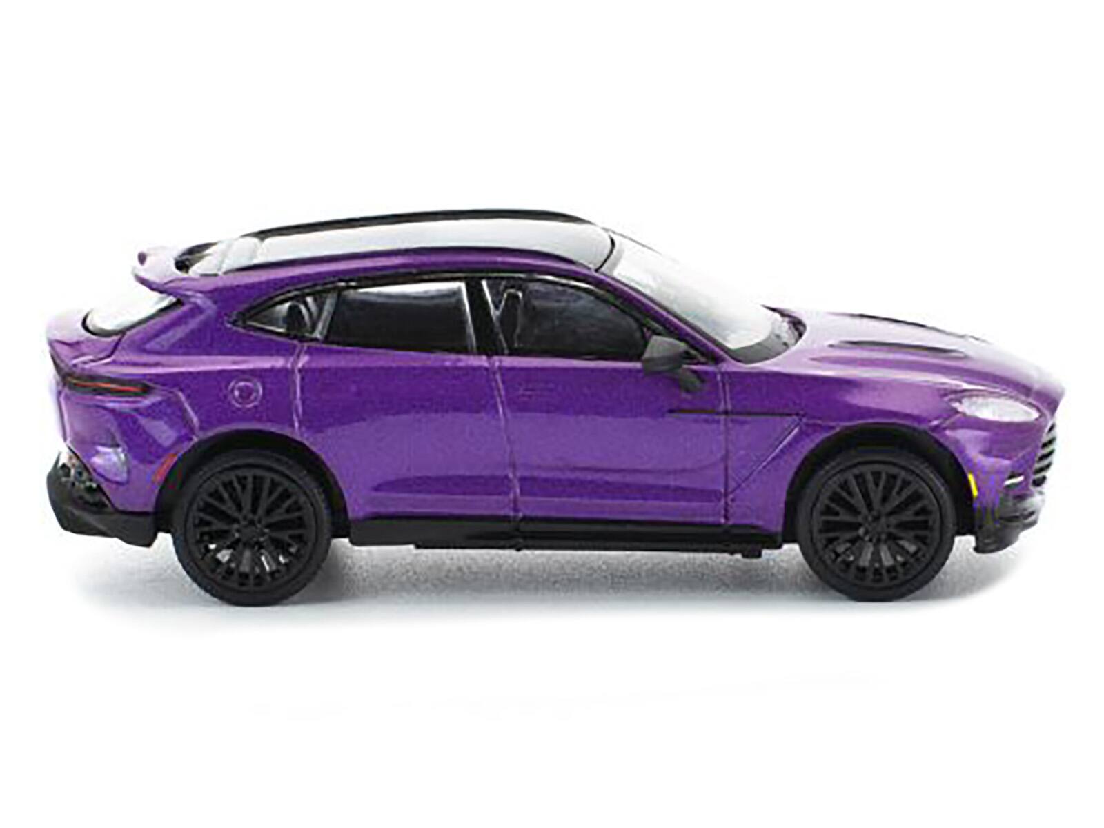 Alt View 1. Pop Race - Aston Martin DBX 707 Storm Purple Metallic with Black Top 1/64 Die Cast Model Car by Pop Race.
