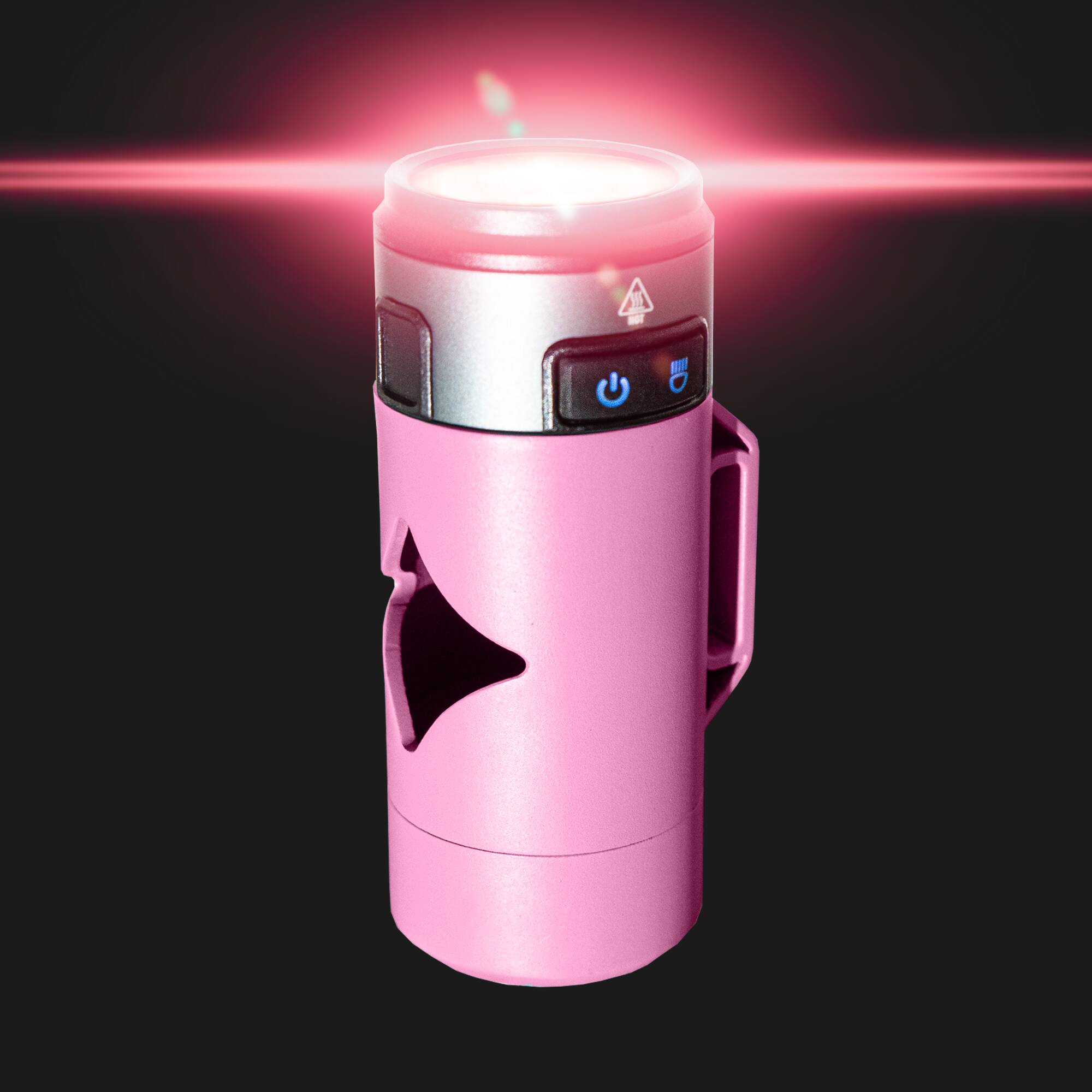 Left. Lumi Pawtners - Lumi LED Poop Bag Dispenser - Pink.