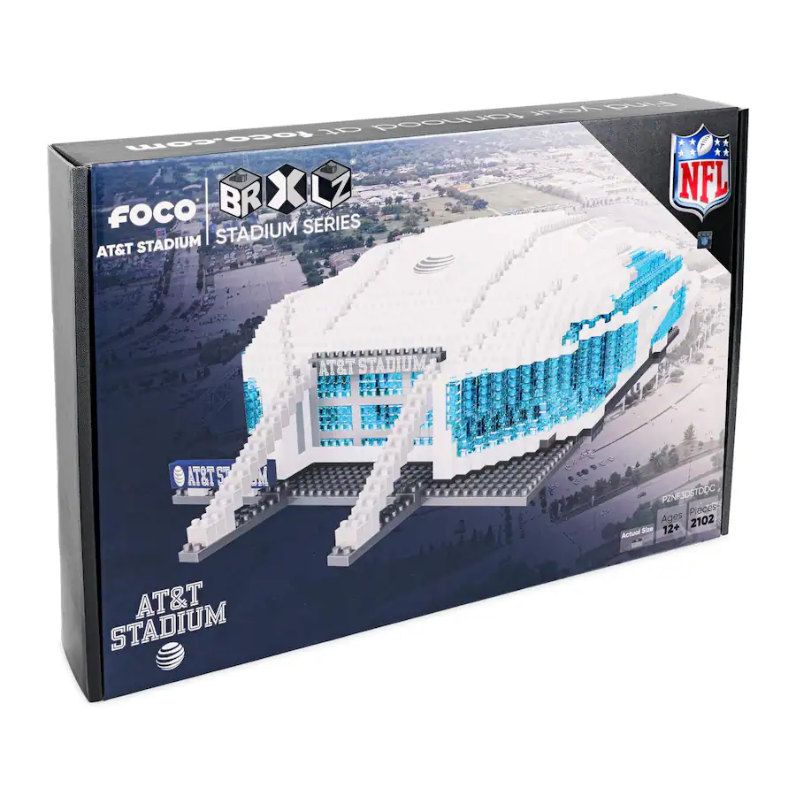 Foco Blocks Forever Collectibles Dallas Cowboys NFL FOCO BRXLZ Stadium Building ...