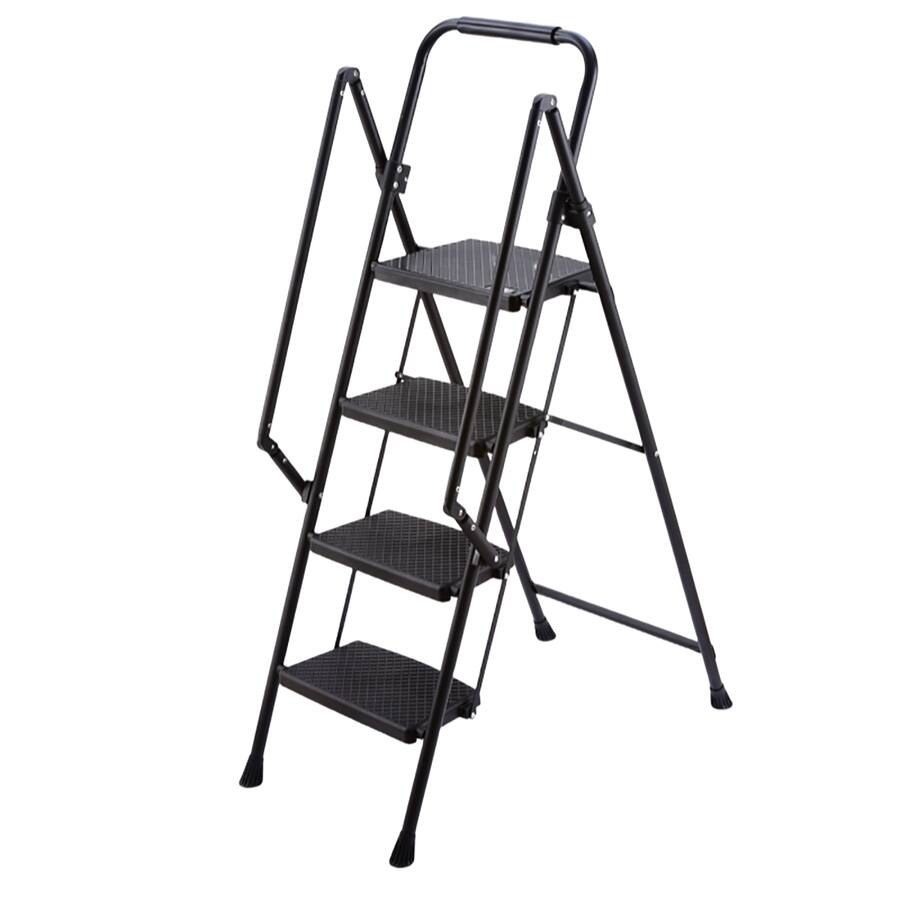 Chateau Abodes Folding Ladder with Handle, Rubber Feet Capacity 500lbs ...