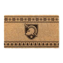 Jardine - Army Black Knights 18" x 30" Holiday Coir Doormat - Brown