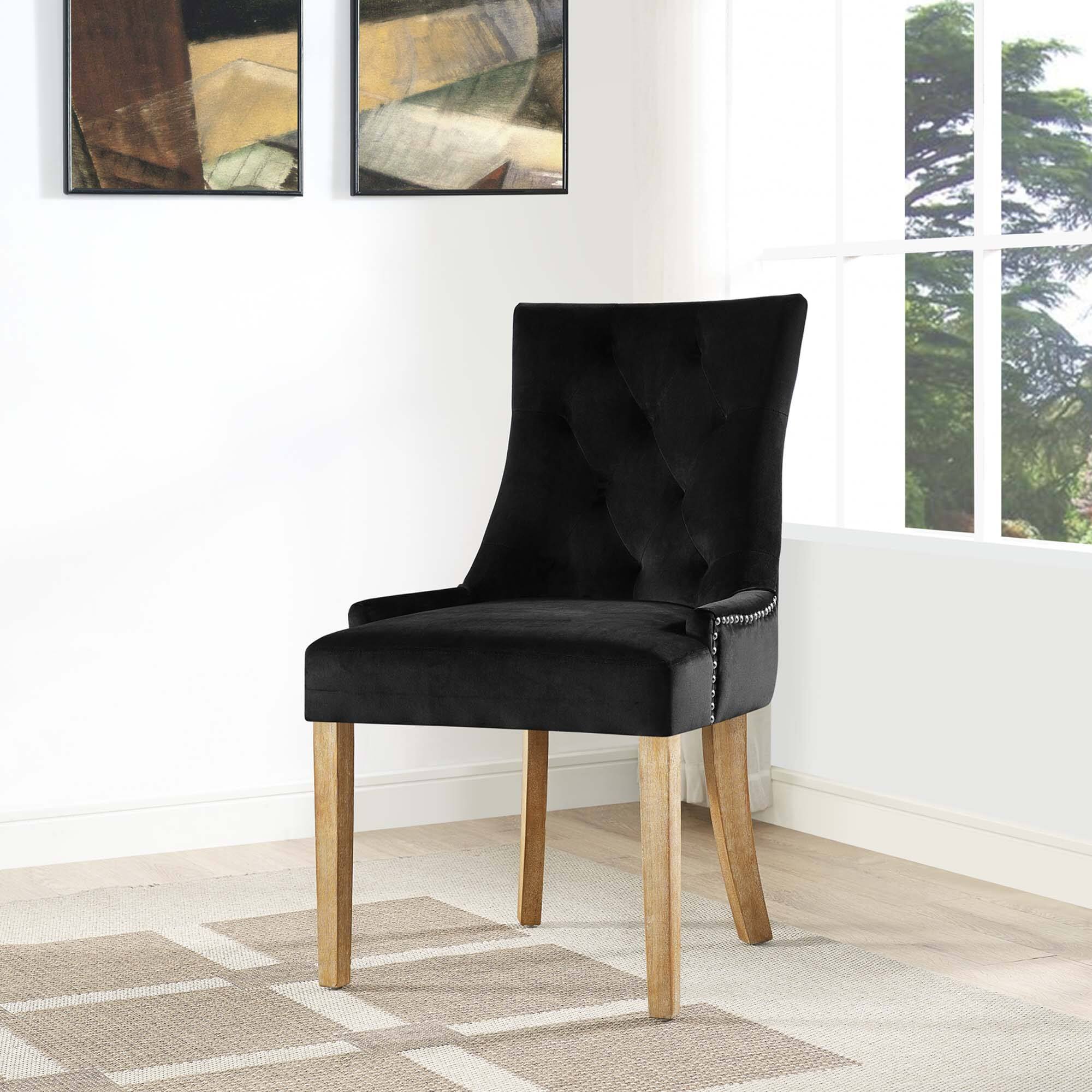 Pose Performance Velvet Dining Chair by Modway - Black