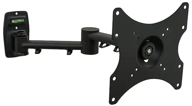 Front. Mount-It! - Full Motion TV Wall Mount for 19–42" Screens, 360° Rotation, VESA 200x200, 44lb Capacity, Single-Stud Install - Black.
