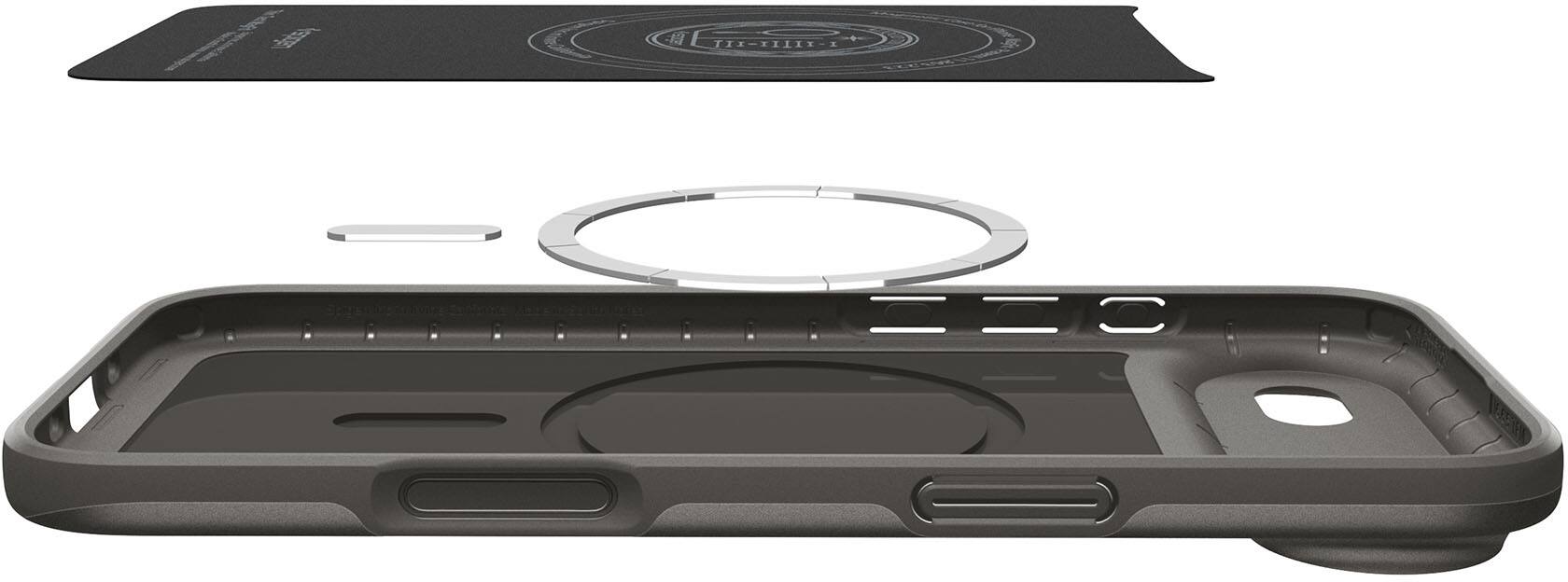 Back. Spigen - Thintect with MagFit Case for Apple iPhone Air - Gunmetal.