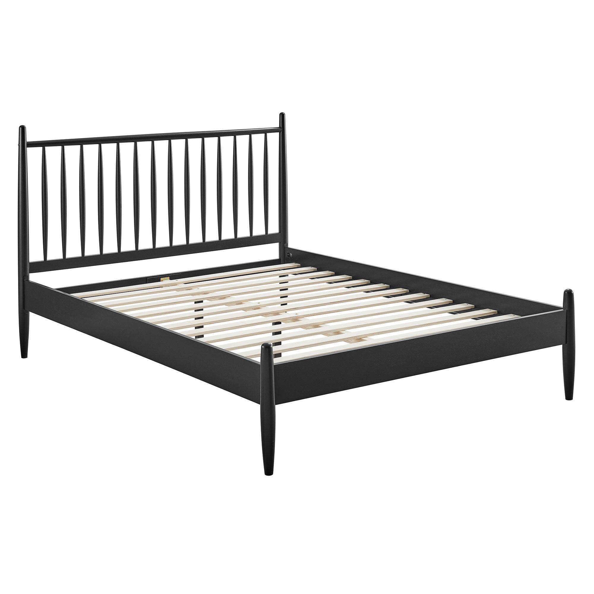 Alt View 2. Modway - Zane Size Spindle Bed by Modway - Black.