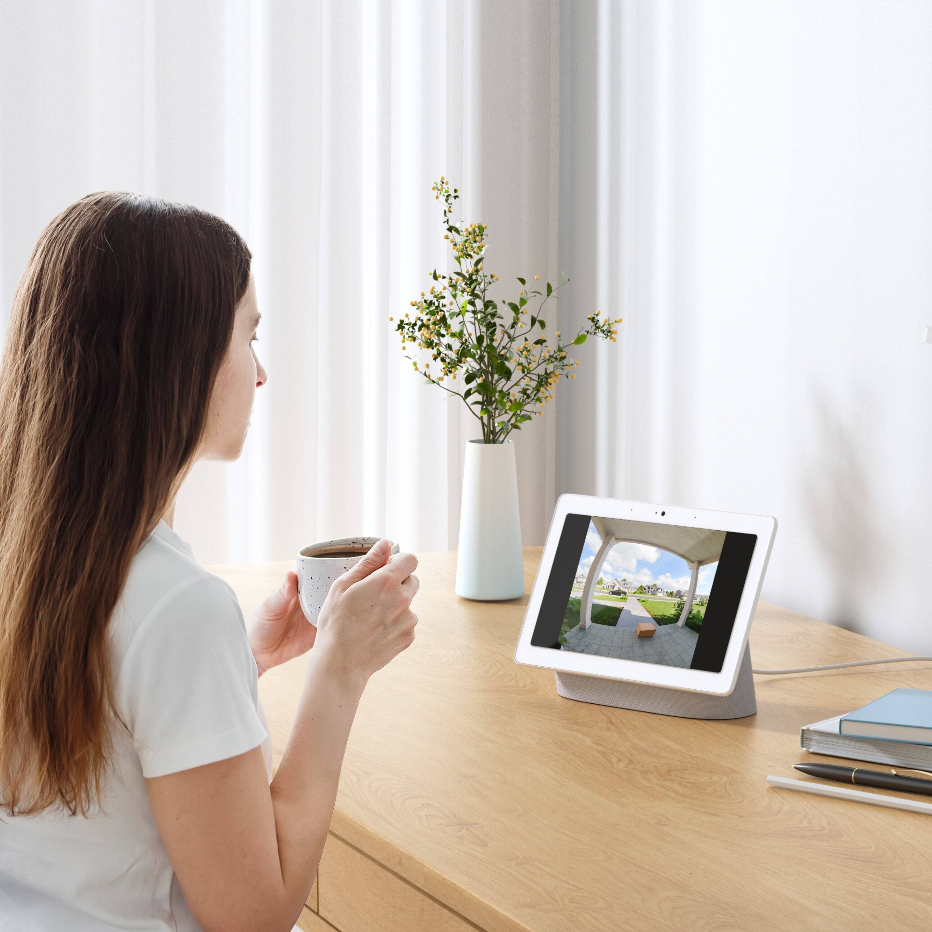 Alt View 6. Reolink - Reolink - Smart Wi-Fi Video Doorbell 2K 4MP Battery Operated Wireless with Plug-in Chime and 64GB SD Card - Black - Black.