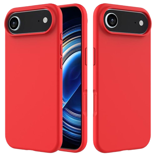 Front. Home Collection - High Quality Silicone Soft Touch Slim Cover Air Case (6.6-inch) For Apple iphone 17 - Red.