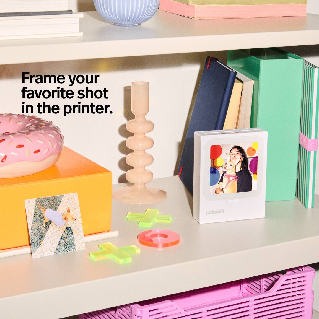 Frame your favorite shot in the printer.  
polaroid