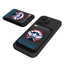Keyscaper - Marvel Grid Black Magnetic Credit Card Wallet - Sam Wilson Captain America