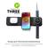 34 CHARGE UP TO THREE DEVICES
100% Charged
Charge up to Three Devices Simultaneously
The 3-in-1 travel charger has dedicated spots for your iPhone, Apple Watch, and AirPods/AirPods Pro.