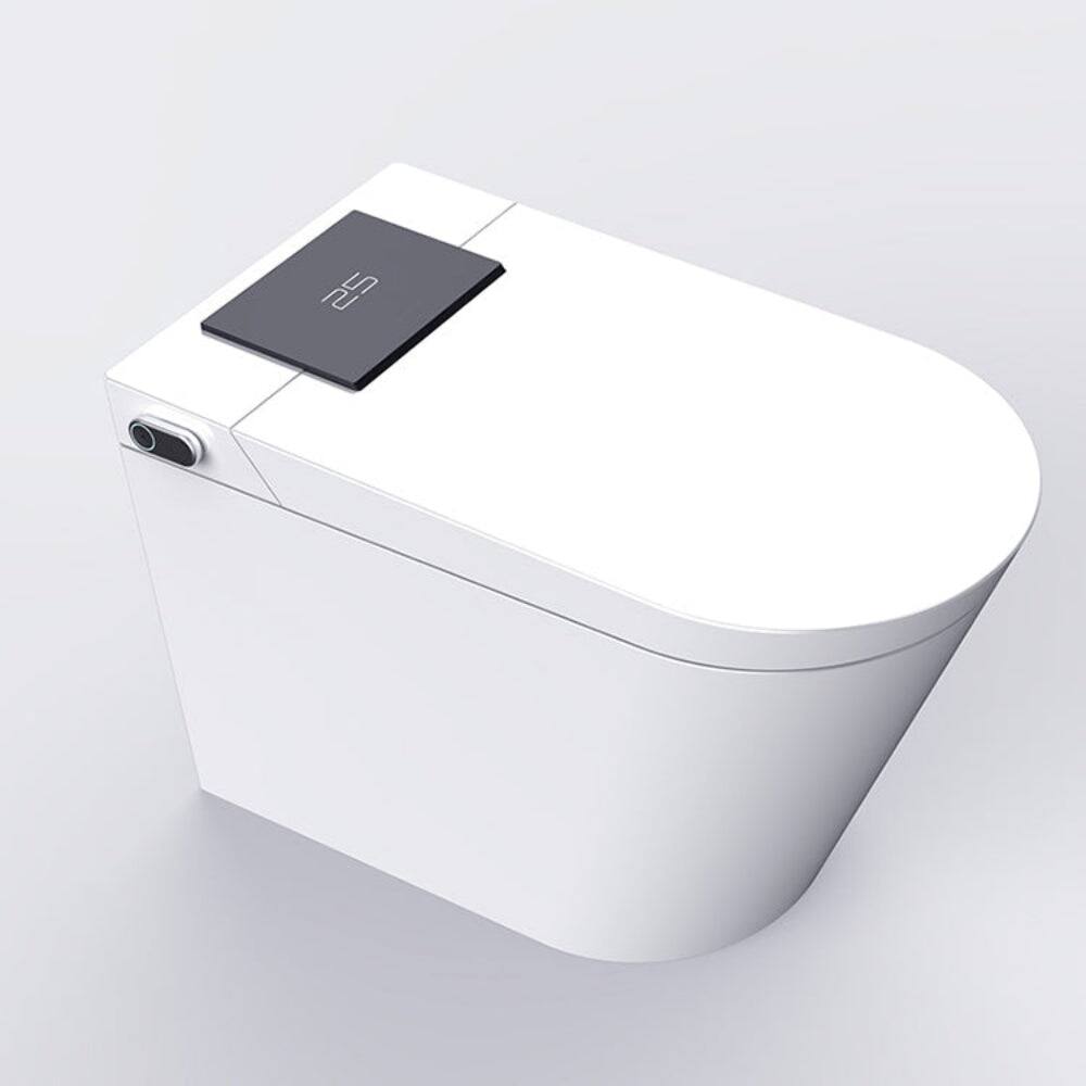 Alt View 5. Boyel Living - White Pro Version Smart Toilet Multi Mode Cleaning Heated Seat Auto Lid Sensor Flush Premium Full Function Design - WHITE.