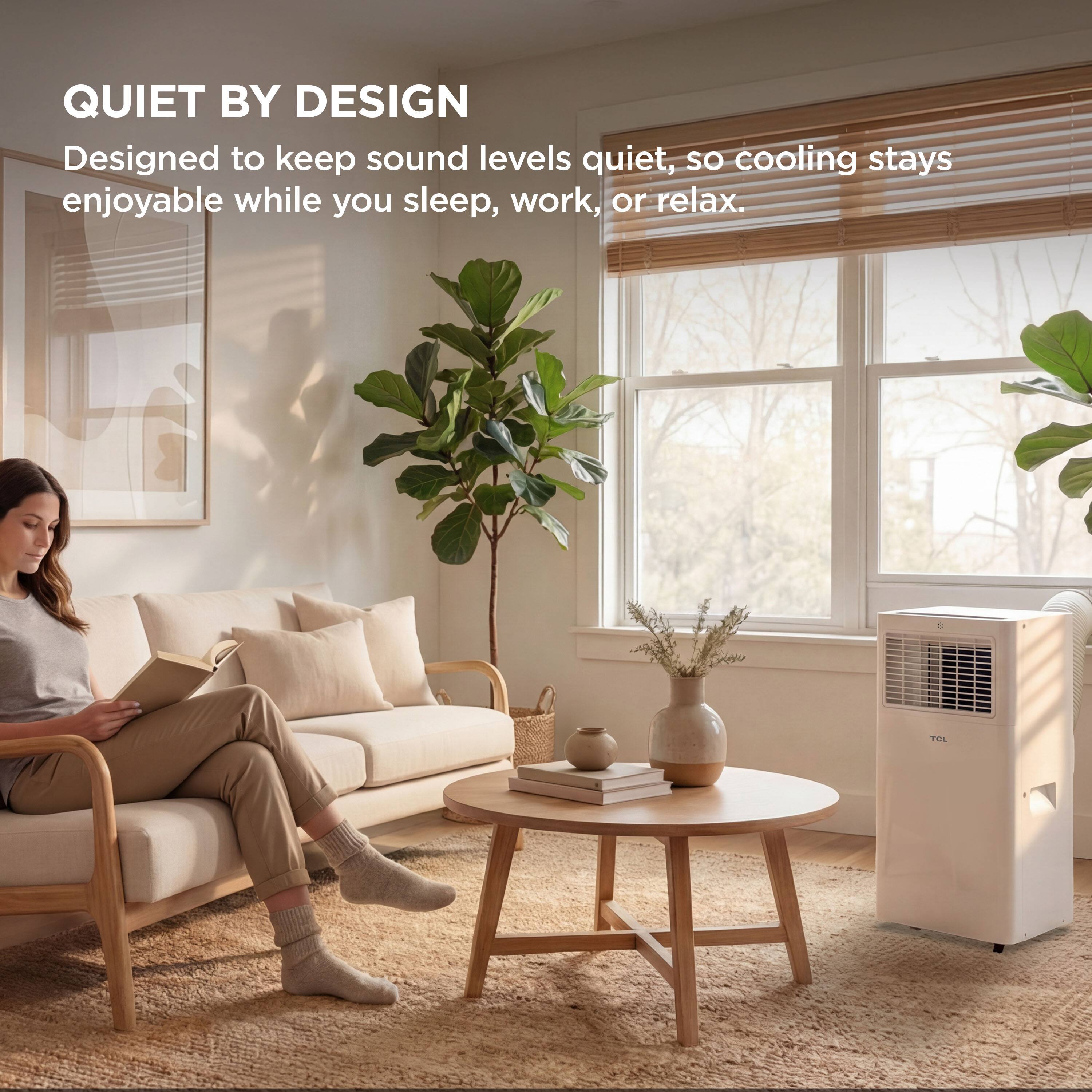 QUIET BY DESIGN  
Designed to keep sound levels quiet, so cooling stays enjoyable while you sleep, work, or relax.